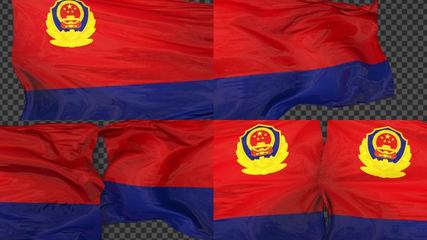 警旗警旗AE模板下載_光廠(VJ師網)